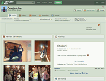 Tablet Screenshot of graelyn-chan.deviantart.com