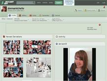 Tablet Screenshot of donnamichelle.deviantart.com