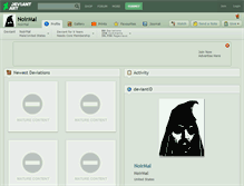 Tablet Screenshot of noirmal.deviantart.com