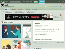 Tablet Screenshot of aiori.deviantart.com