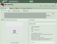Tablet Screenshot of elfen-lied-club.deviantart.com