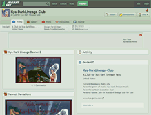 Tablet Screenshot of kya-darklineage-club.deviantart.com