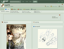 Tablet Screenshot of ivanx7x.deviantart.com