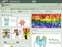 Tablet Screenshot of cmara.deviantart.com
