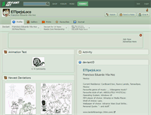 Tablet Screenshot of eltipejoloco.deviantart.com