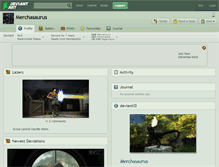 Tablet Screenshot of merchasaurus.deviantart.com