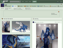 Tablet Screenshot of ixal.deviantart.com