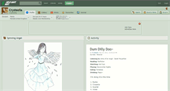 Desktop Screenshot of crysteelia.deviantart.com