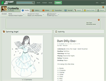 Tablet Screenshot of crysteelia.deviantart.com