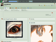 Tablet Screenshot of cacodemon.deviantart.com