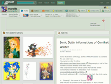 Tablet Screenshot of manaita.deviantart.com