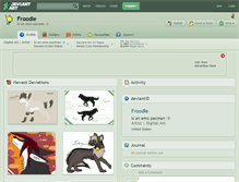 Tablet Screenshot of froodle.deviantart.com