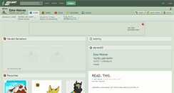 Desktop Screenshot of emo-wolves.deviantart.com