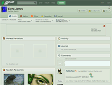 Tablet Screenshot of elena-james.deviantart.com