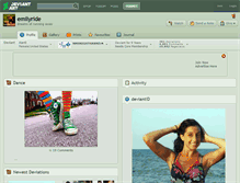Tablet Screenshot of emilyride.deviantart.com