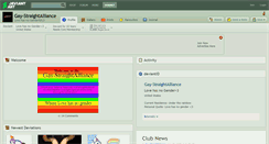 Desktop Screenshot of gay-straightalliance.deviantart.com