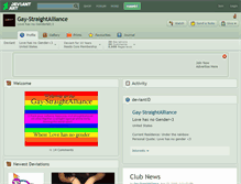 Tablet Screenshot of gay-straightalliance.deviantart.com