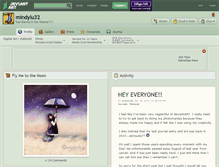 Tablet Screenshot of mindylu32.deviantart.com