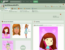 Tablet Screenshot of ixlovexlxlawlietx.deviantart.com