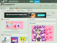 Tablet Screenshot of animedesukawaii.deviantart.com