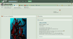 Desktop Screenshot of lilravenwolfie.deviantart.com