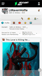 Mobile Screenshot of lilravenwolfie.deviantart.com
