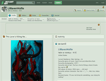 Tablet Screenshot of lilravenwolfie.deviantart.com