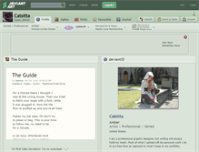Tablet Screenshot of catsitta.deviantart.com