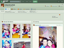 Tablet Screenshot of mistyminxchick.deviantart.com