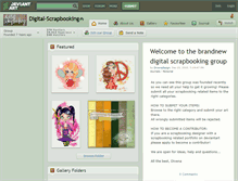 Tablet Screenshot of digital-scrapbooking.deviantart.com