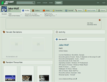 Tablet Screenshot of jake-wolf.deviantart.com