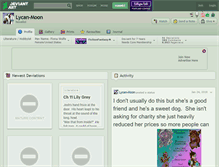 Tablet Screenshot of lycan-moon.deviantart.com