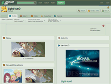 Tablet Screenshot of light-kun0.deviantart.com