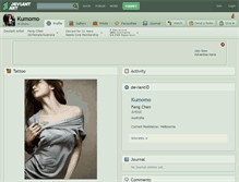 Tablet Screenshot of kumomo.deviantart.com