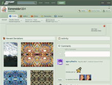 Tablet Screenshot of esmeralda1231.deviantart.com