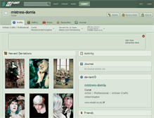 Tablet Screenshot of mistress-domia.deviantart.com