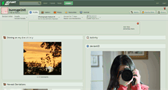 Desktop Screenshot of bunnygal268.deviantart.com