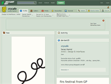 Tablet Screenshot of crycafe.deviantart.com