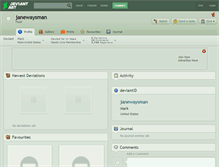 Tablet Screenshot of janewaysman.deviantart.com
