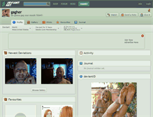 Tablet Screenshot of gagher.deviantart.com