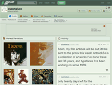 Tablet Screenshot of cucomaluco.deviantart.com