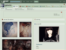 Tablet Screenshot of katherins.deviantart.com