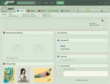Tablet Screenshot of narfi.deviantart.com