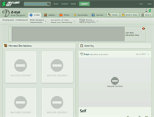 Tablet Screenshot of d-eye.deviantart.com