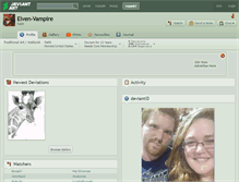 Tablet Screenshot of elven-vampire.deviantart.com