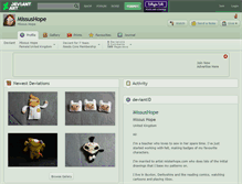 Tablet Screenshot of missushope.deviantart.com