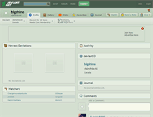 Tablet Screenshot of bigshine.deviantart.com