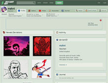Tablet Screenshot of mahni.deviantart.com