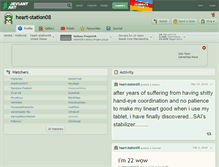 Tablet Screenshot of heart-station08.deviantart.com