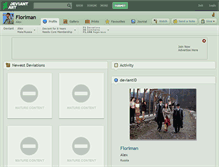 Tablet Screenshot of floriman.deviantart.com